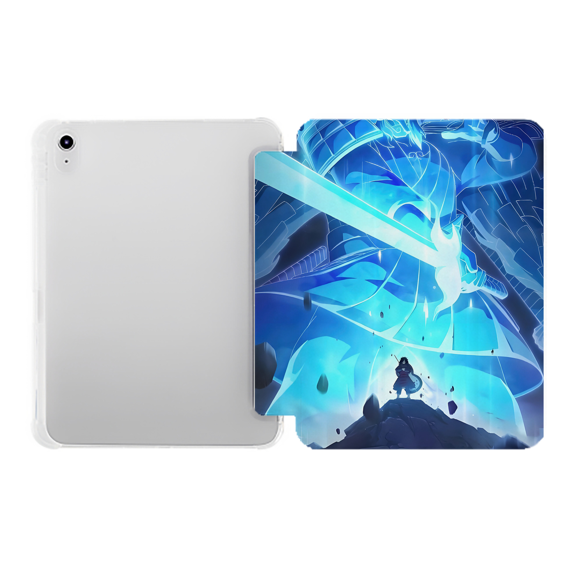 （画像用） NARUTO -ナルト- NARUTO -ナルト- 疾風伝 IPad ケース ペン収納付き 三つ折りスタンド PUレザー×シリコン 対応機種9.5/10.5/10.9インチ